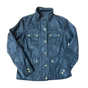 J. Crew Women's Black Label Downtown Field Utility Jacket Small 100% Cotton